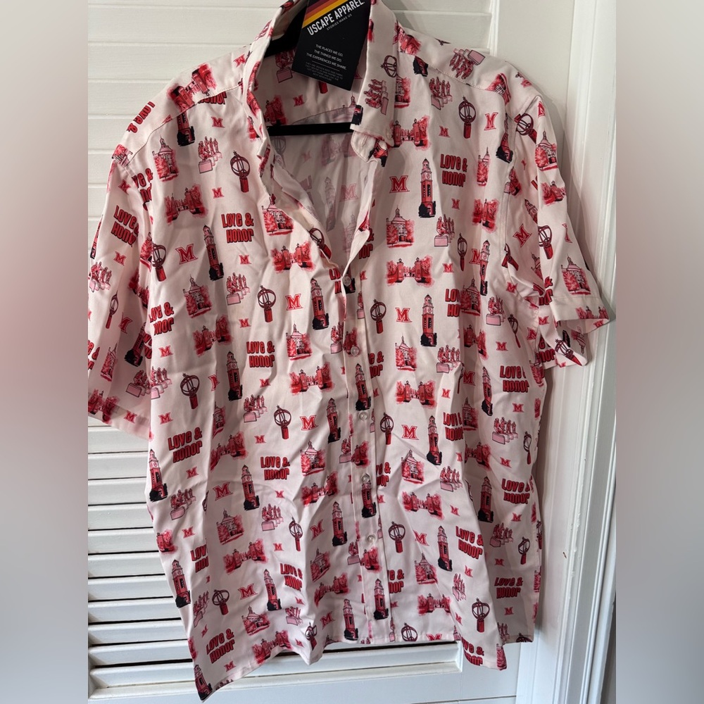 New With Tags Upscape Apparel University of Maryland button down size XXL